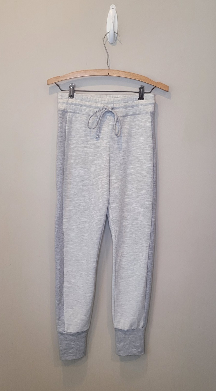 Beyond Yoga Gray Elastic Tie Waist Jogger Pants Size Small Athleisure Comfort